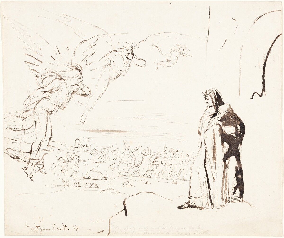 Scene from the Inferno (canto IX) by William Etty