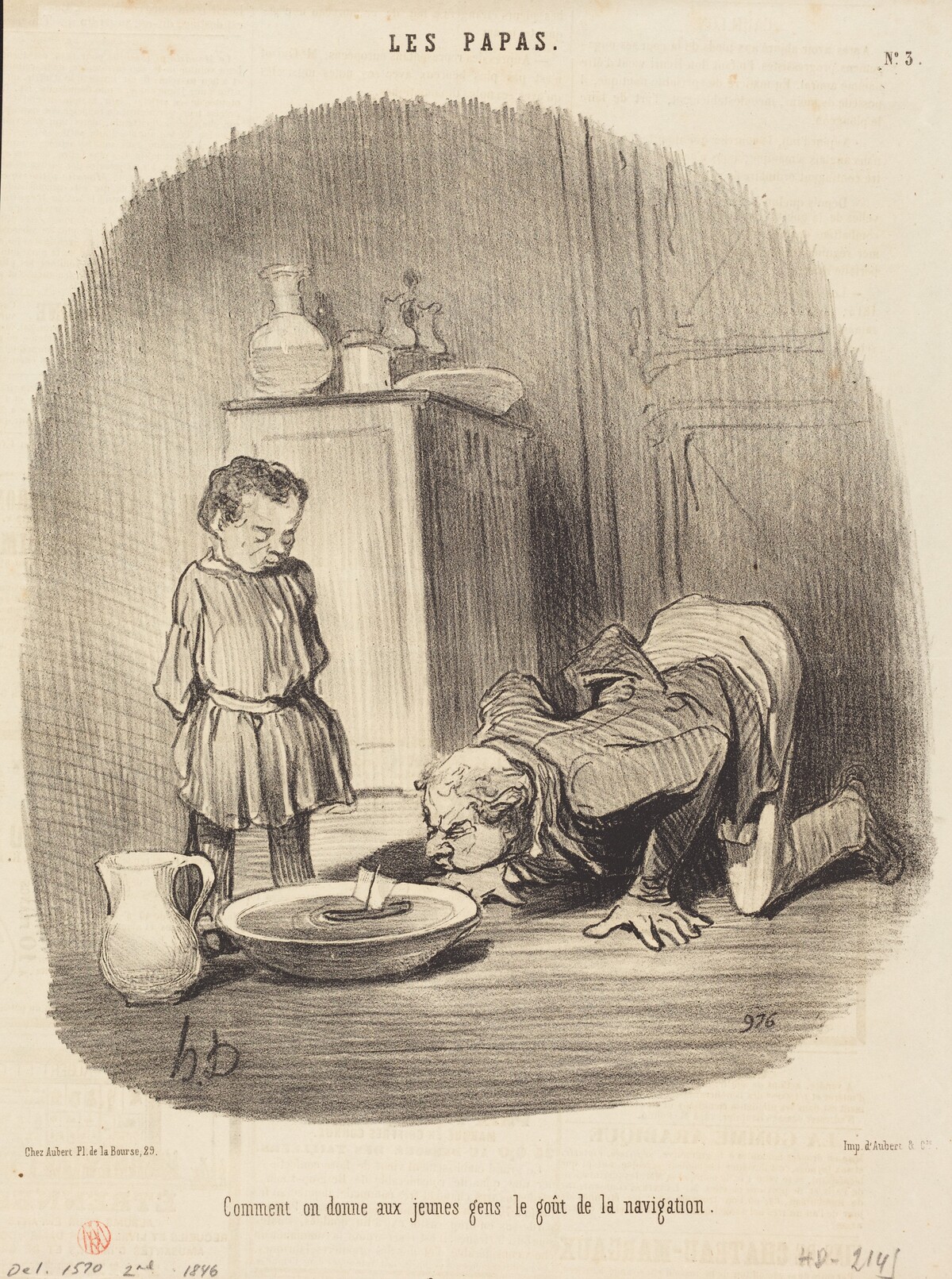 Comment on donne... le goût de la navigation by Honoré Daumier