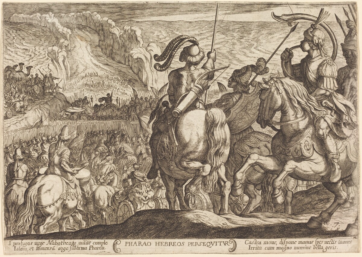 The Egyptians Pursue the Israelites by Antonio Tempesta