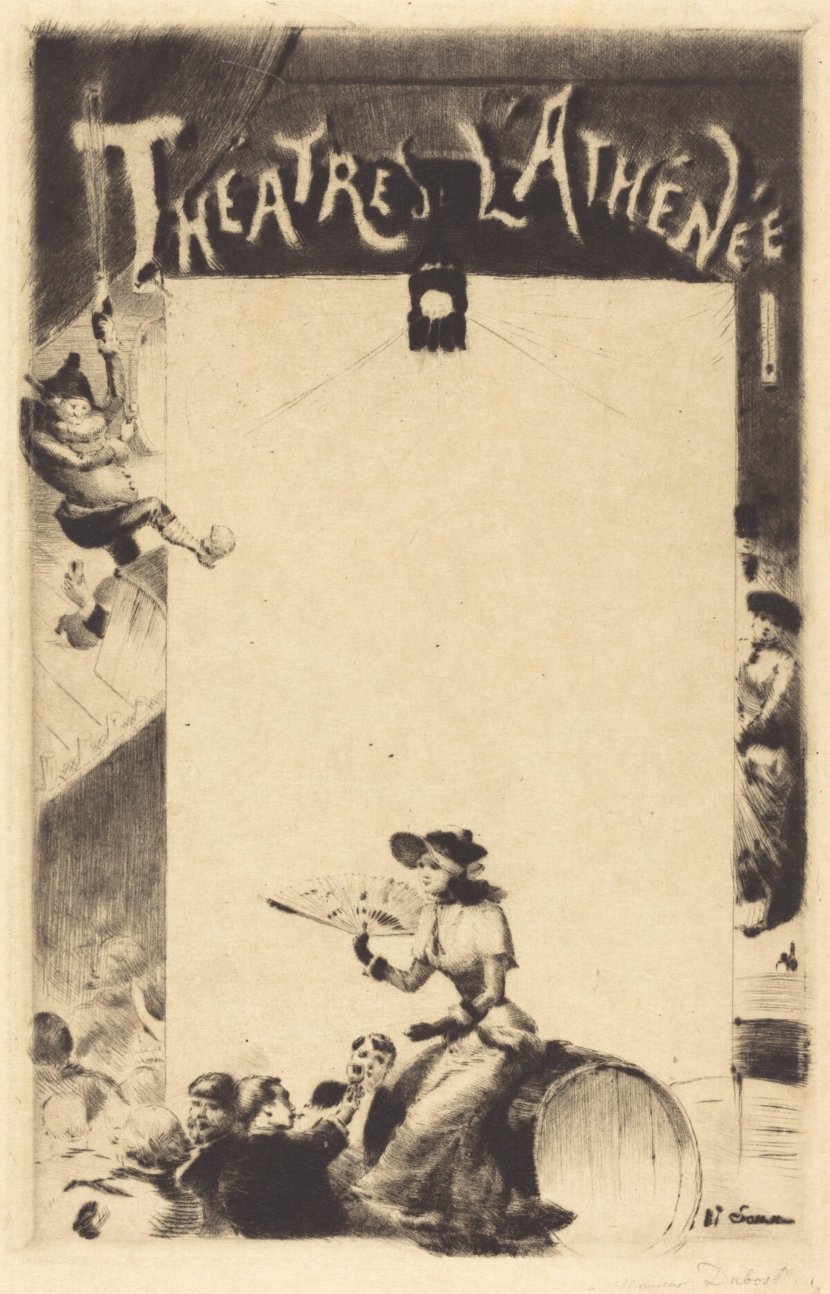 Program for "Théatres l'Athénée" by Henry Somm