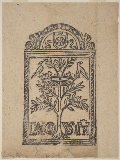 Tree with Crown and Two Birds