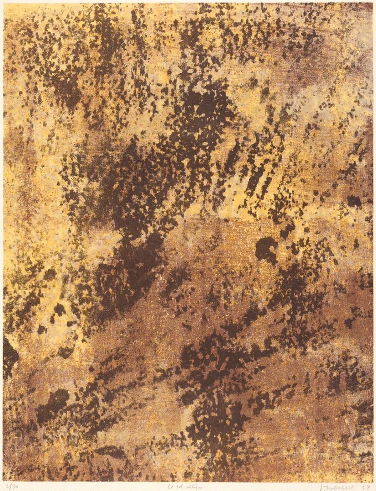 Le sol allegre by Jean Dubuffet