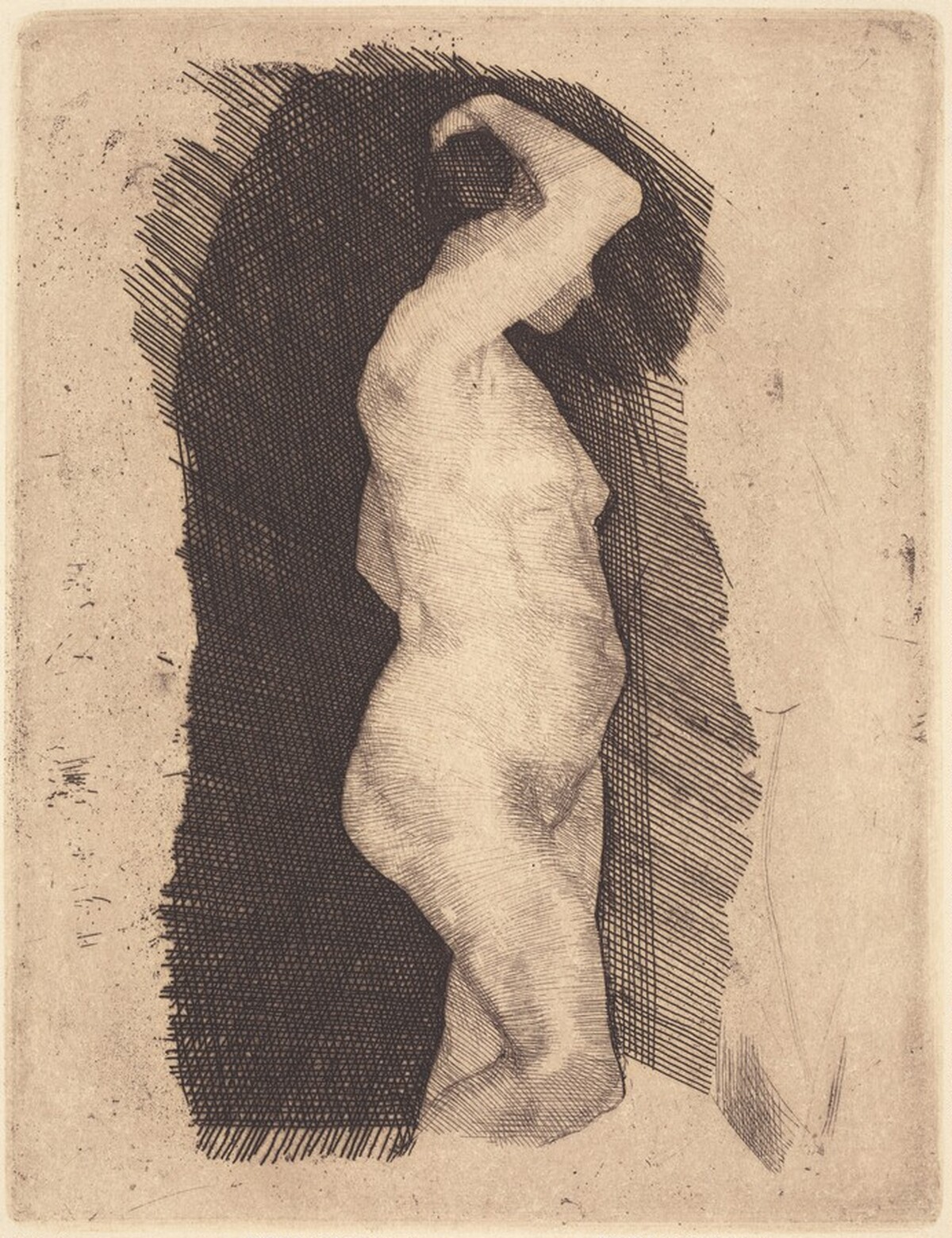 Standing Female Nude by Käthe Kollwitz