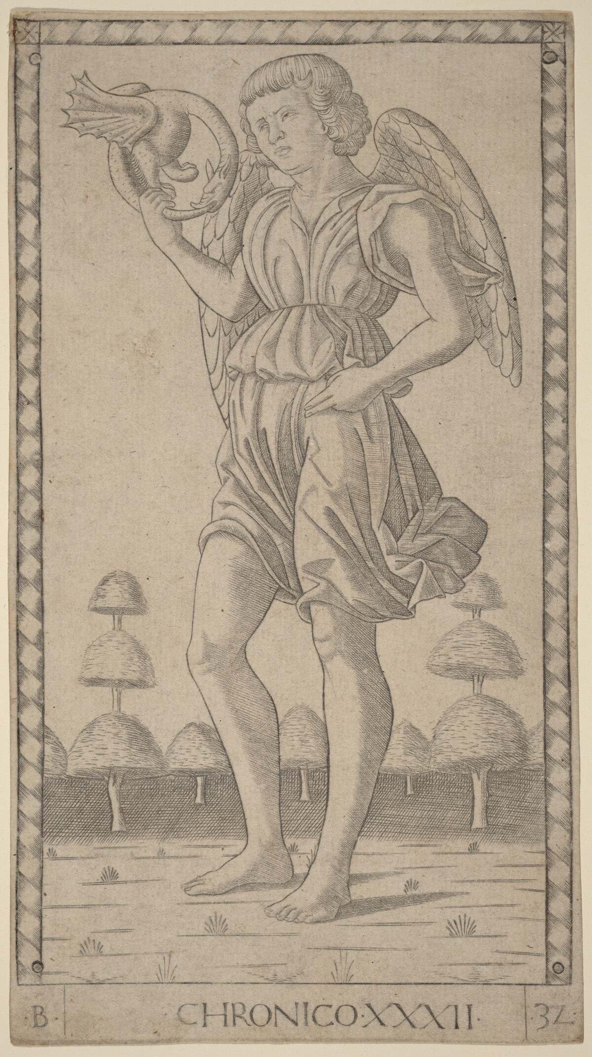 Chronico (Genius of Time) by Master of the E-Series Tarocchi