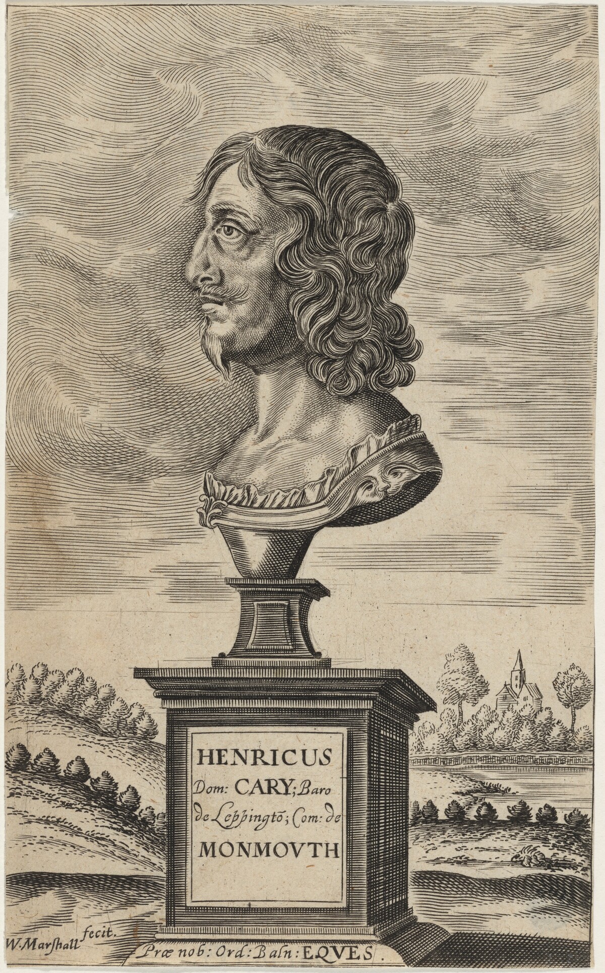 Bust of Earl of Monmouth by William Marshall