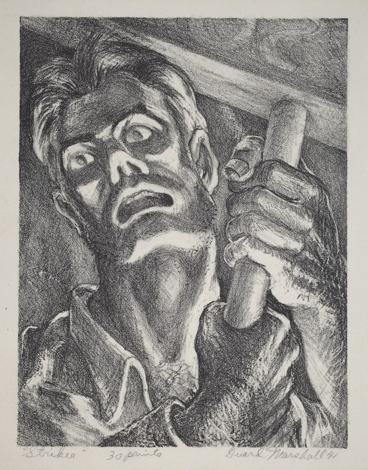 Striker (self-portrait) by James Duard Marshall