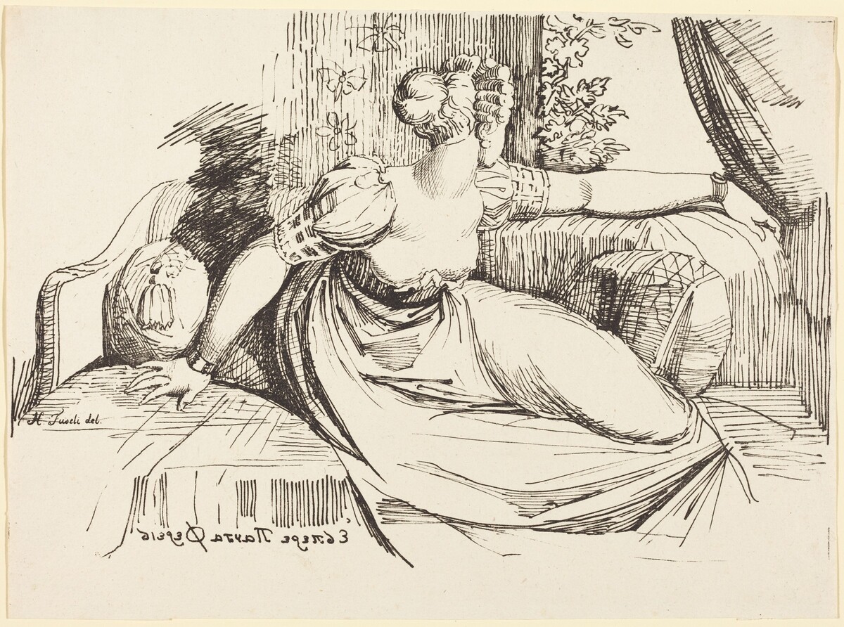 A Woman Sitting by the Window by Henry Fuseli