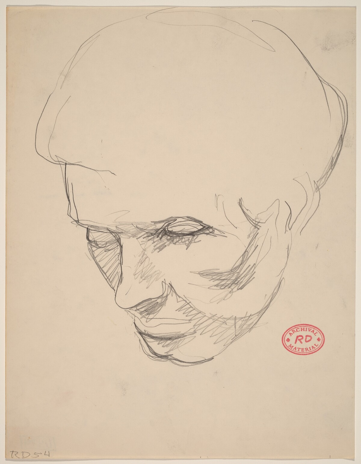 Untitled [head study] by Richard Diebenkorn