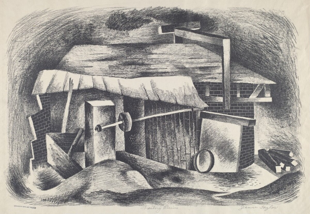 Factory Ruins by Jeanne Taylor