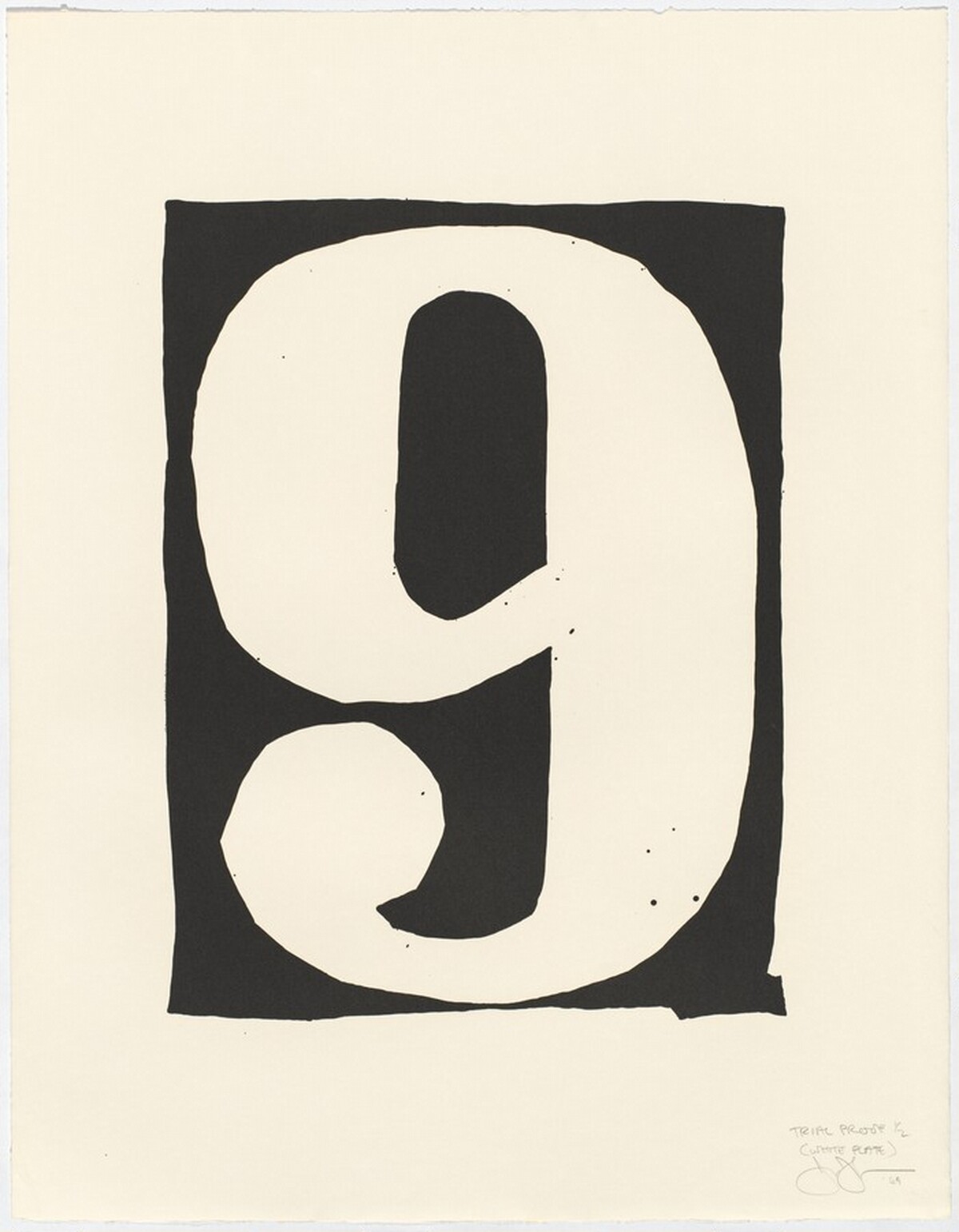 Figure 9 [trial proof] by Jasper Johns