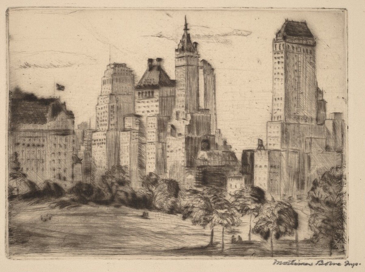 New York Skyline by Mortimer Borne