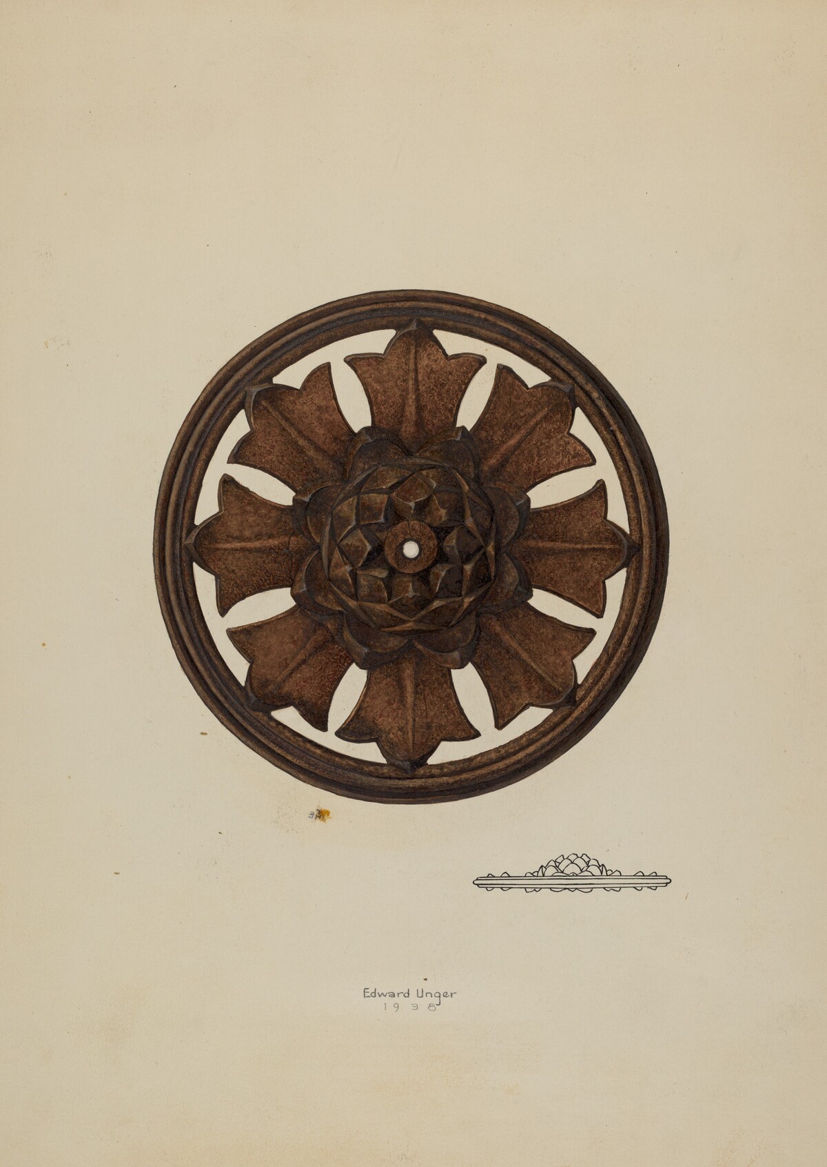 Perforated Rosette by Edward Unger