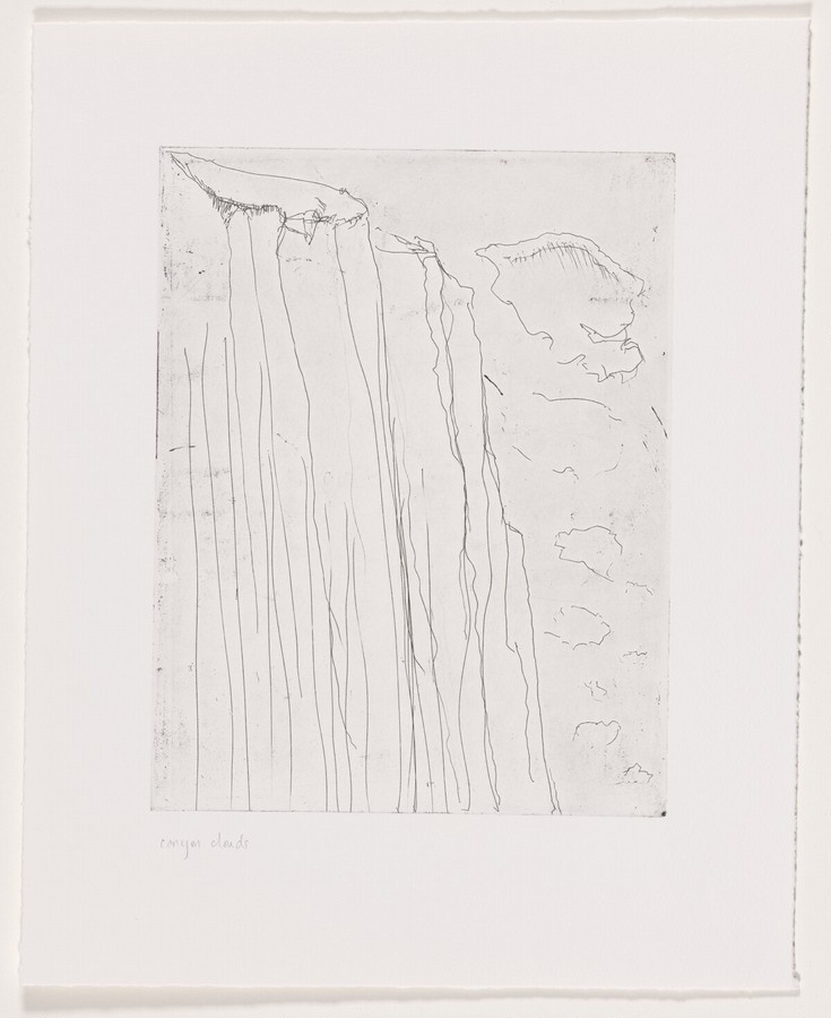 Canyon Clouds [working proof 1] by Wayne Thiebaud