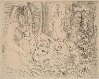 Variation on Delacroix's "Women of Algiers": V