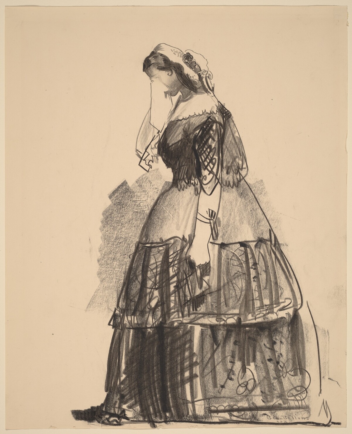 Lady of 1860 - The Actress by George Bellows