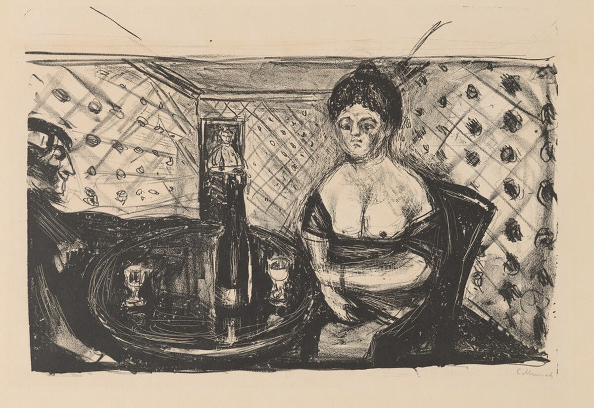 Brothel Scene (Bordellscene) by Edvard Munch