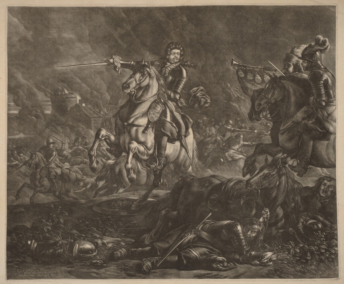 A General on Horseback (Charles of Lorraine) by Jan van Huchtenburgh