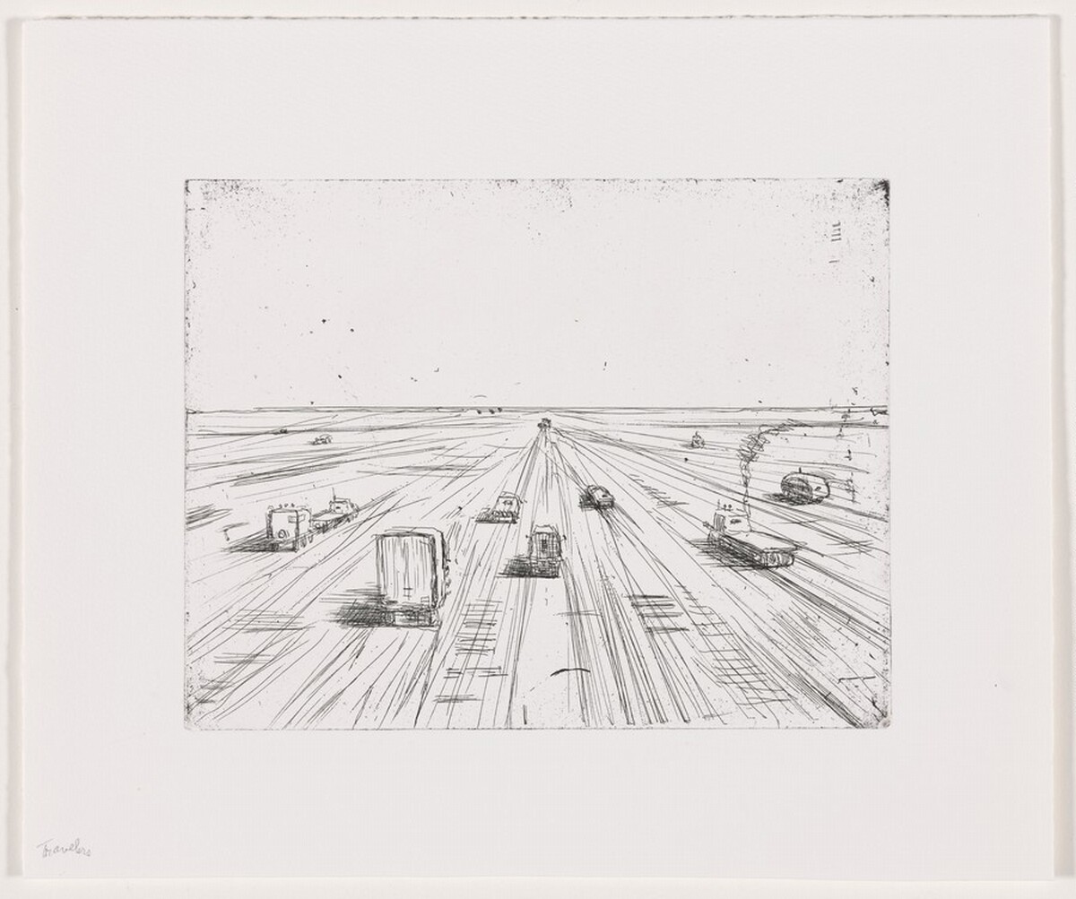 Travelers [working proof 1] by Wayne Thiebaud