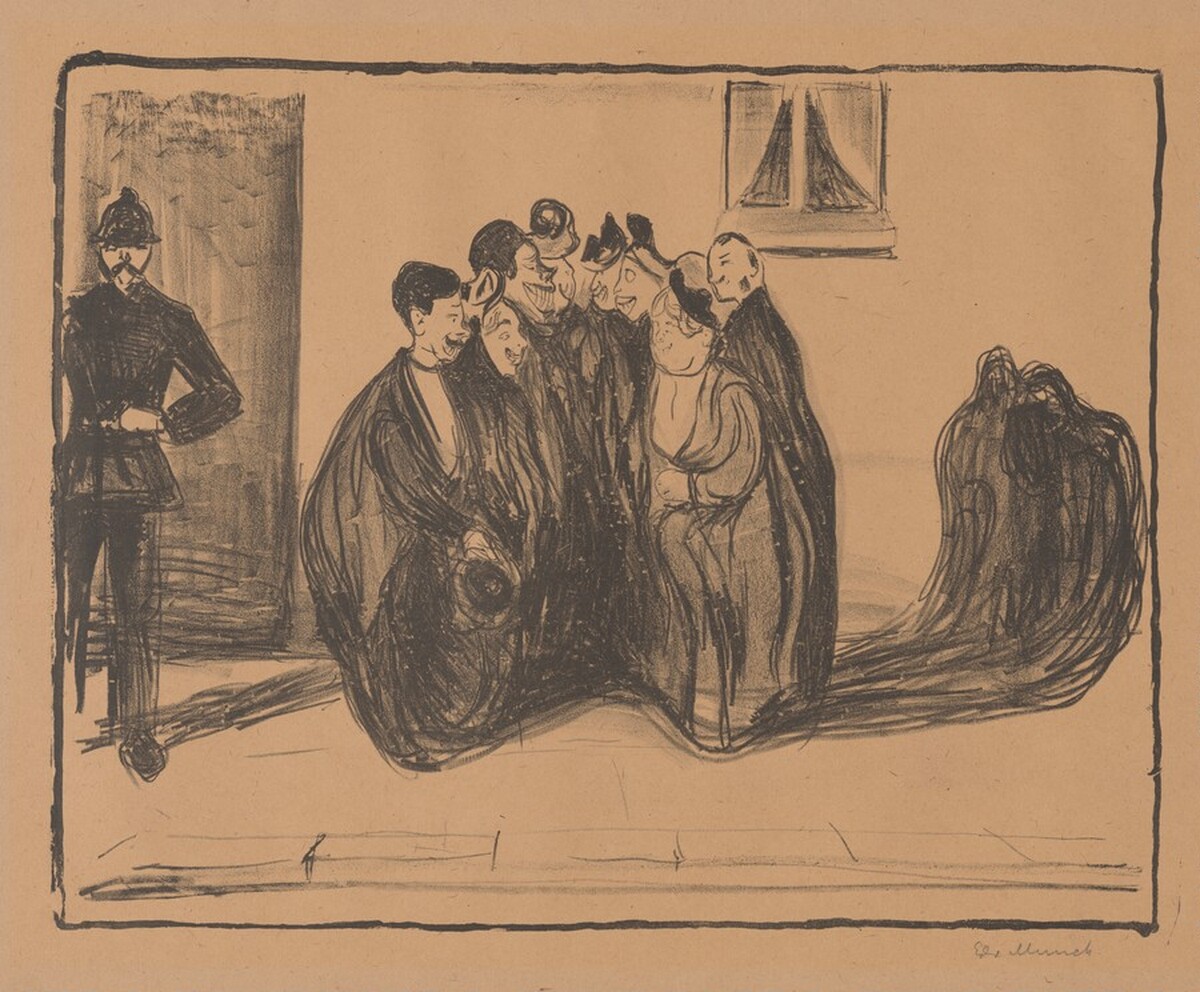 Farewell After the Party by Edvard Munch