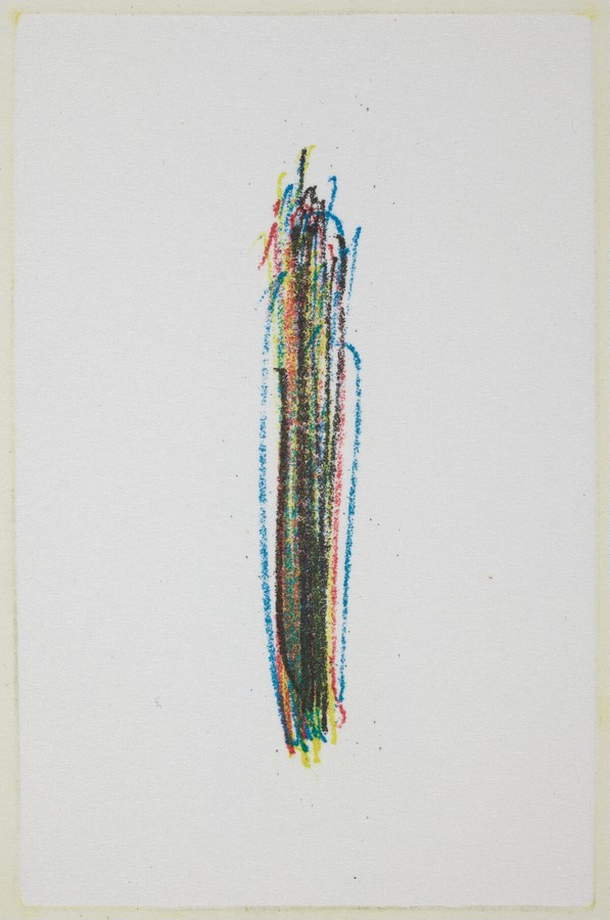 Finger Lines (Yellow) by Tom Marioni