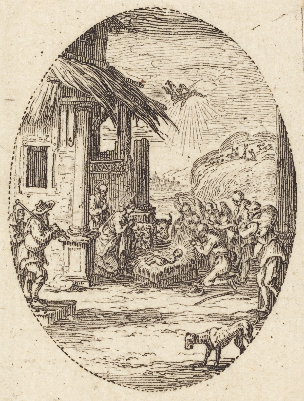 The Adoration of the Shepherds by Jacques Callot