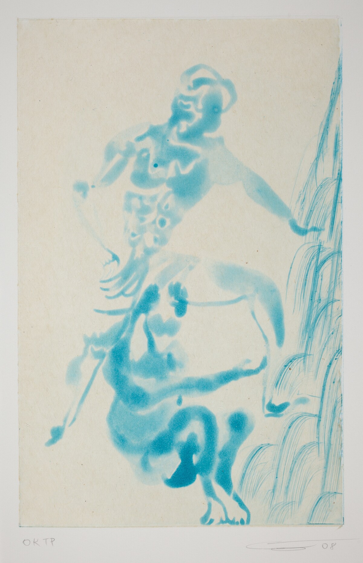 Rainbow - Turquoise Duo by Chris Ofili
