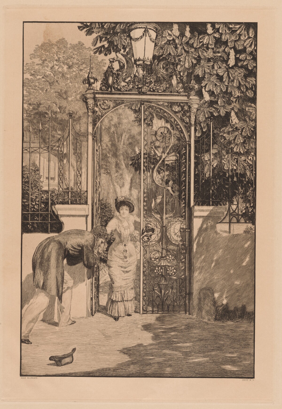 At the Gate (Am Thor) by Max Klinger