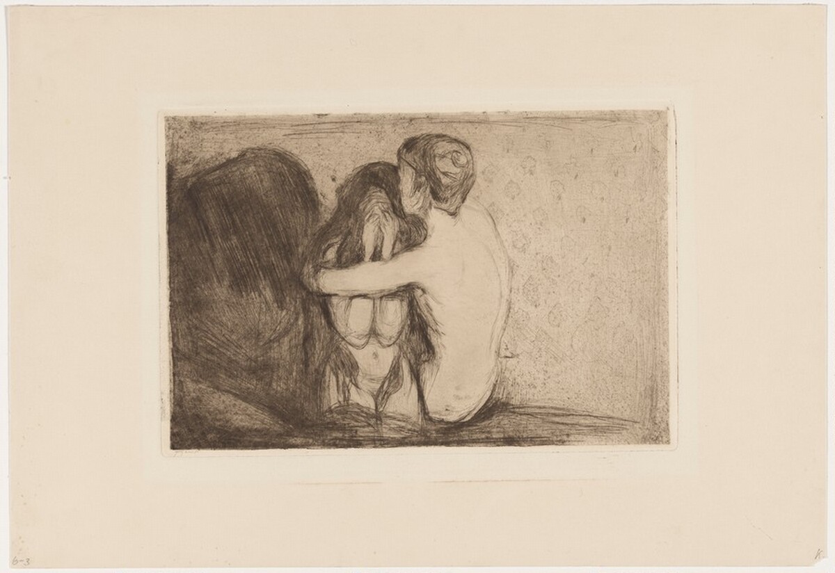 Consolation by Edvard Munch