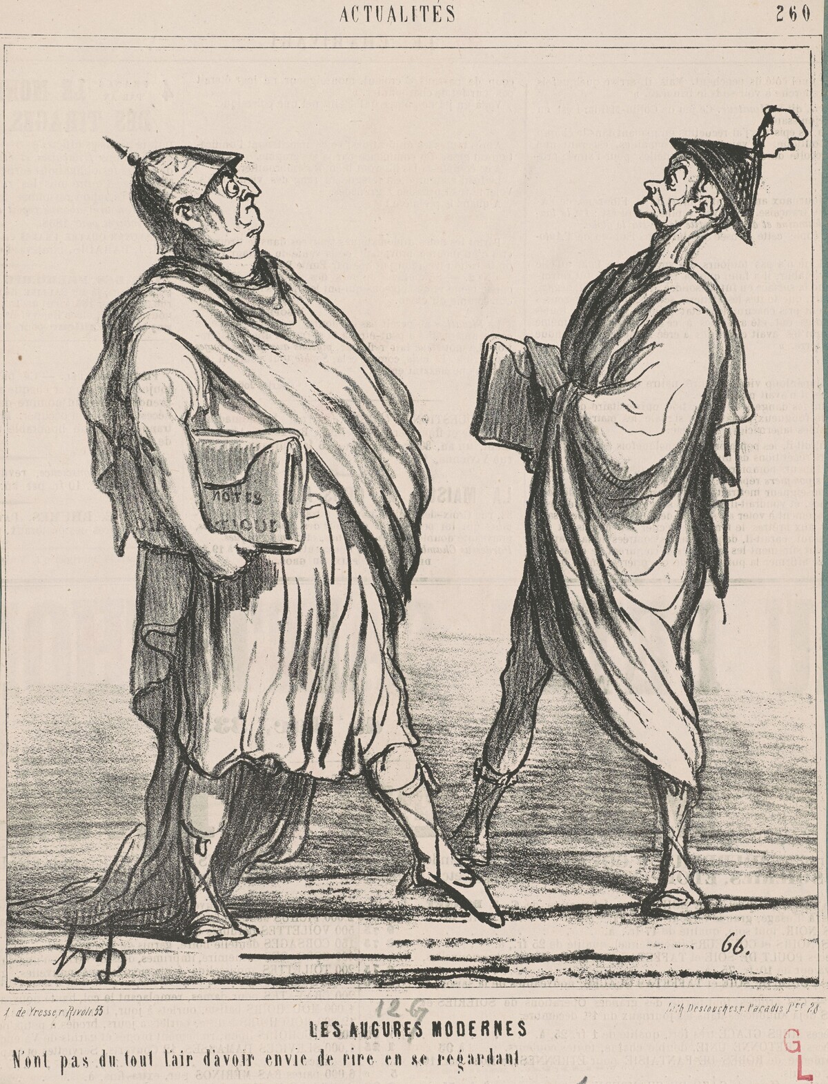 Les augures modernes ... by Honoré Daumier