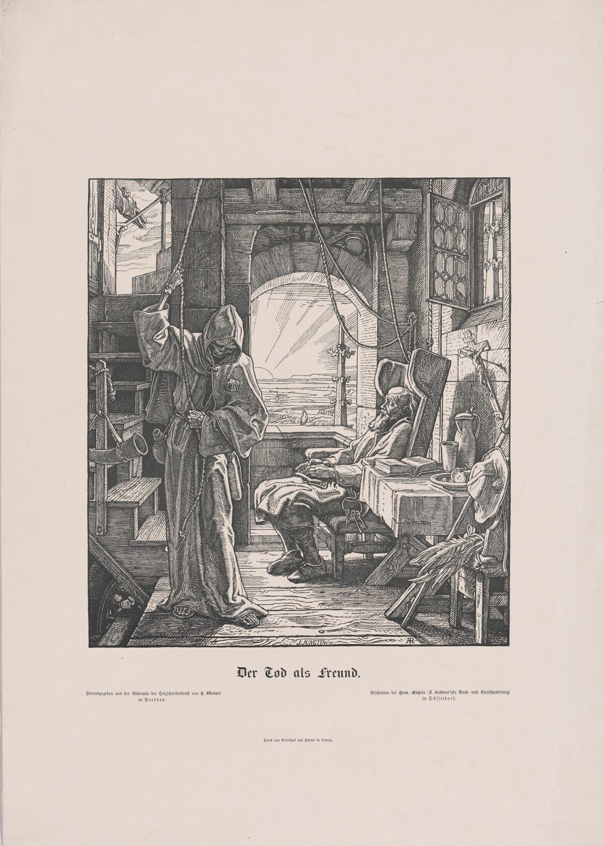 Der Tod als Erwürger (Death as a Strangler) by Alfred Rethel
