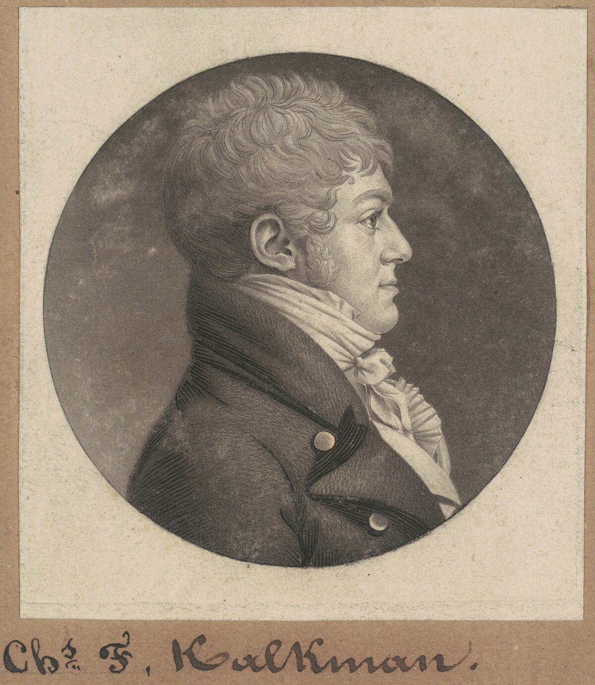 Charles F. Kalkman by Charles B. J. Févret de Saint-Mémin