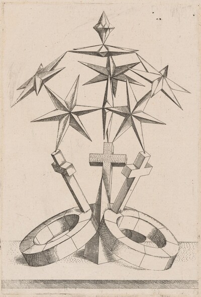 A Perspective of Seven Stars Balanced on Three Crosses