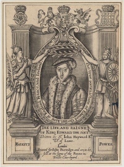 Title Plate to John Hayward, Life and Reigne of King Edward the Sixth