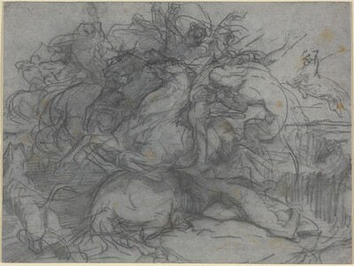 Study for "Surprise" (Battle of the Tigers)