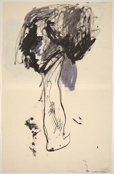 Untitled [profile of a woman] [verso]