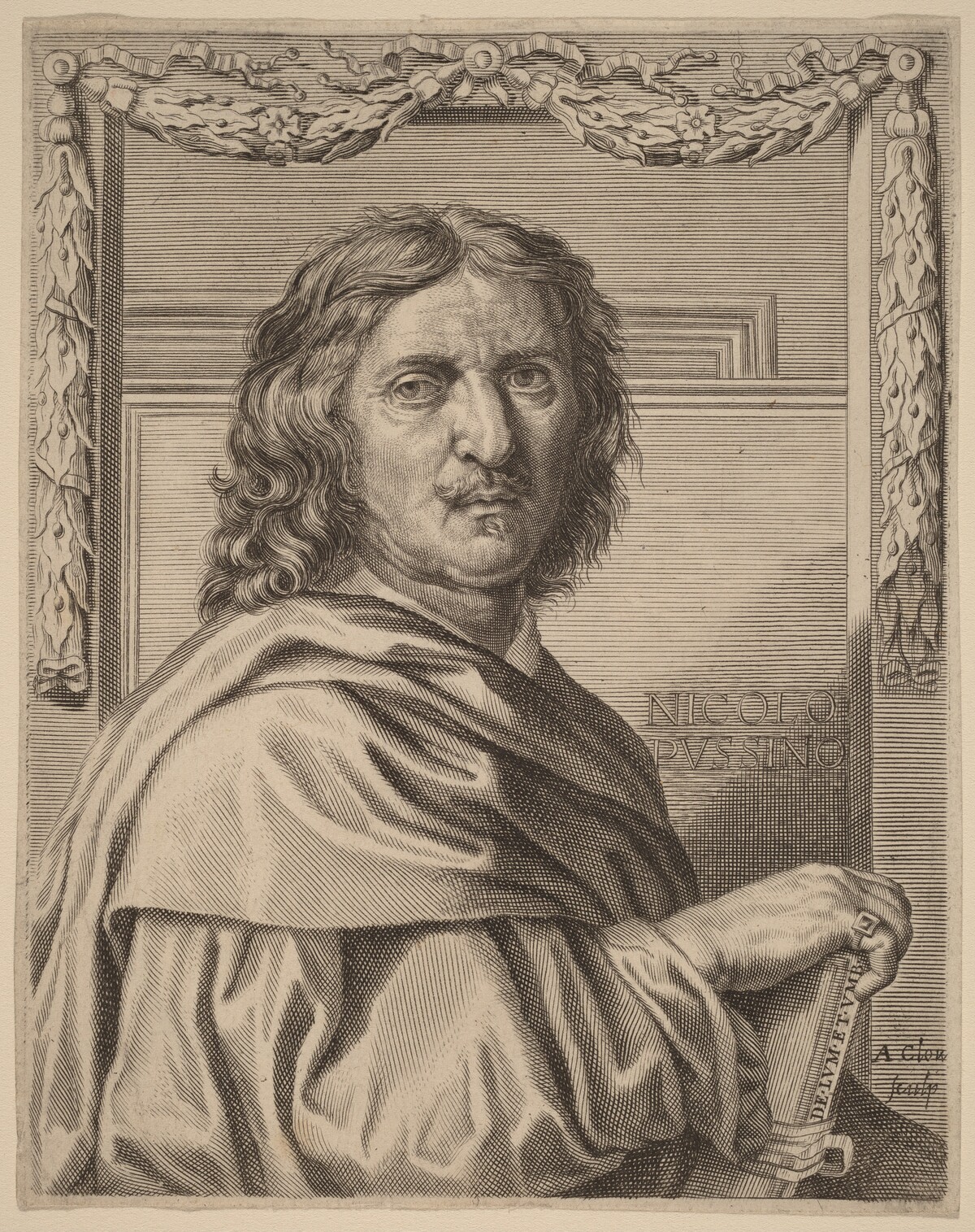 Nicolas Poussin by Albert Clouet