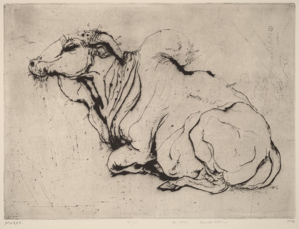 Sacred-bull by Mordecai Moreh