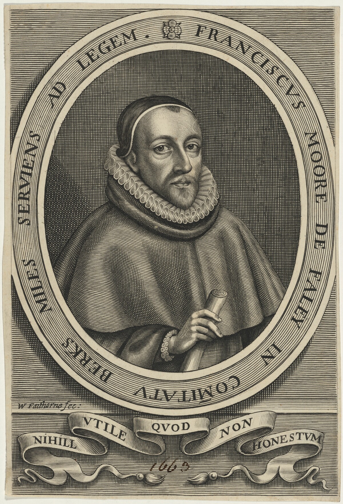 Sir Francis Moore, M.P. by William Faithorne