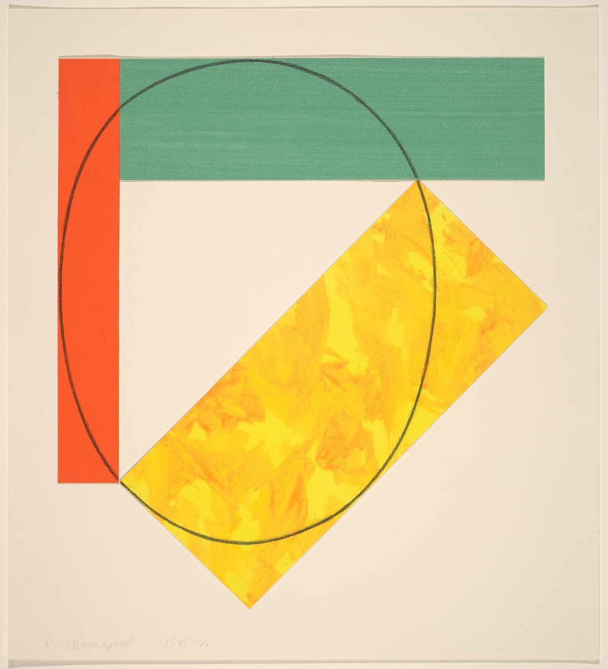 Three Color Frame Painting by Robert Mangold