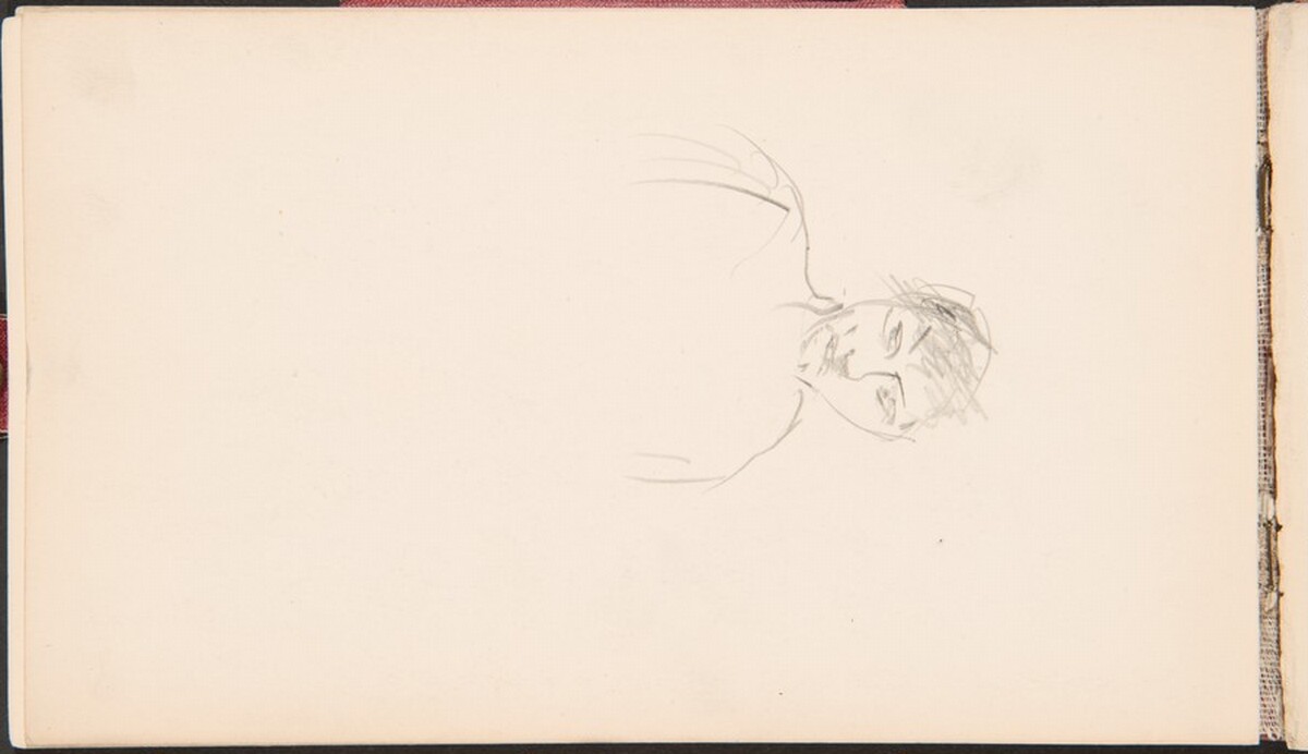 Portrait Study (Flüchtige Bildnisstudie) [p. 16] by Max Beckmann