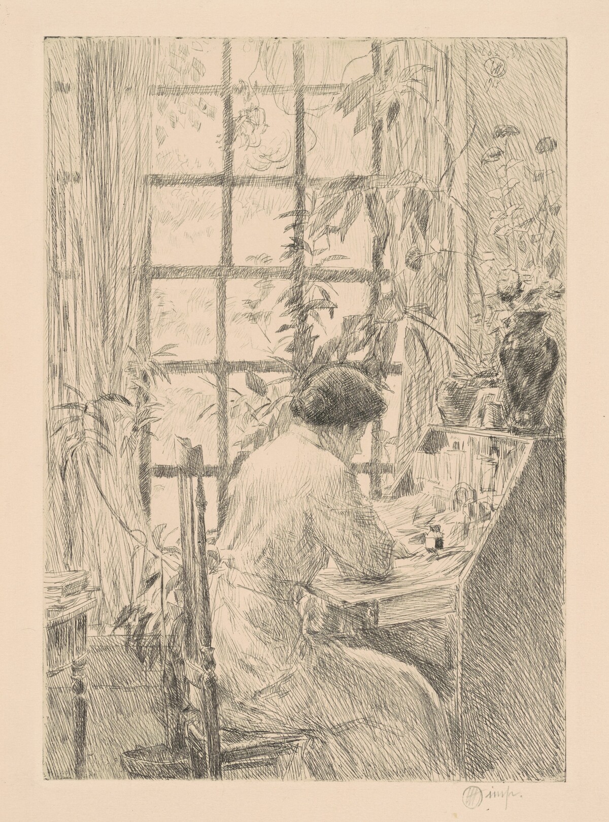 The Writing Desk by Childe Hassam