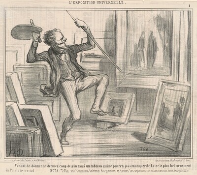 Venant de donner le dernier coup de pinceau ...