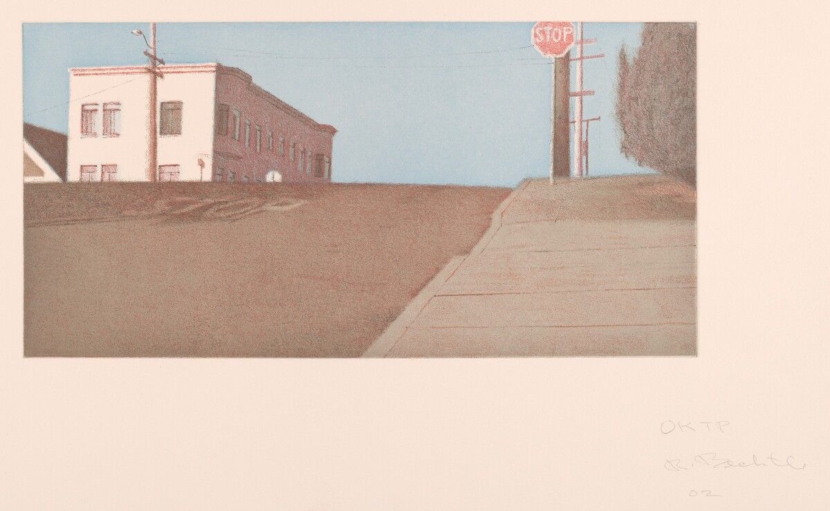 Potrero Intersection-Blue Sky by Robert Bechtle