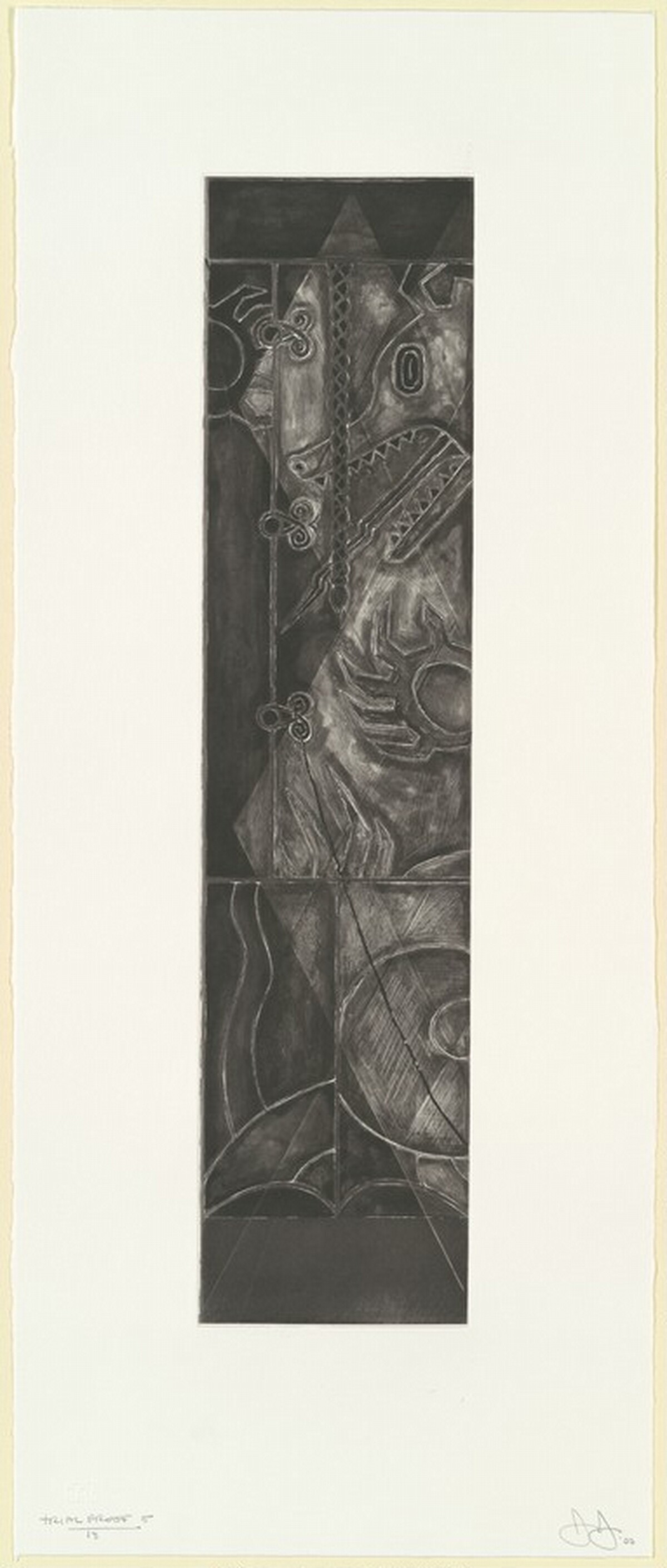 Two Costumes [trial proof 5] by Jasper Johns