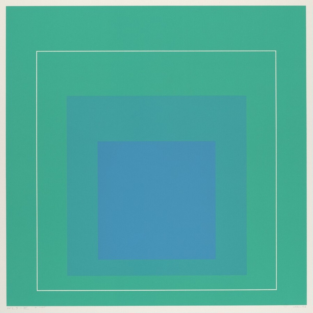 WLS III from White Line Squares (Series I) by Josef Albers
