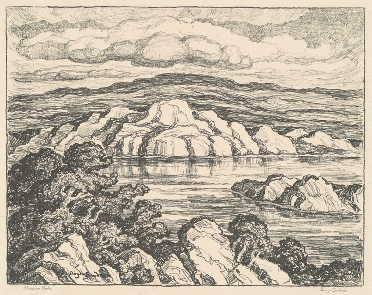 Stevenson Lake by Birger Sandzén