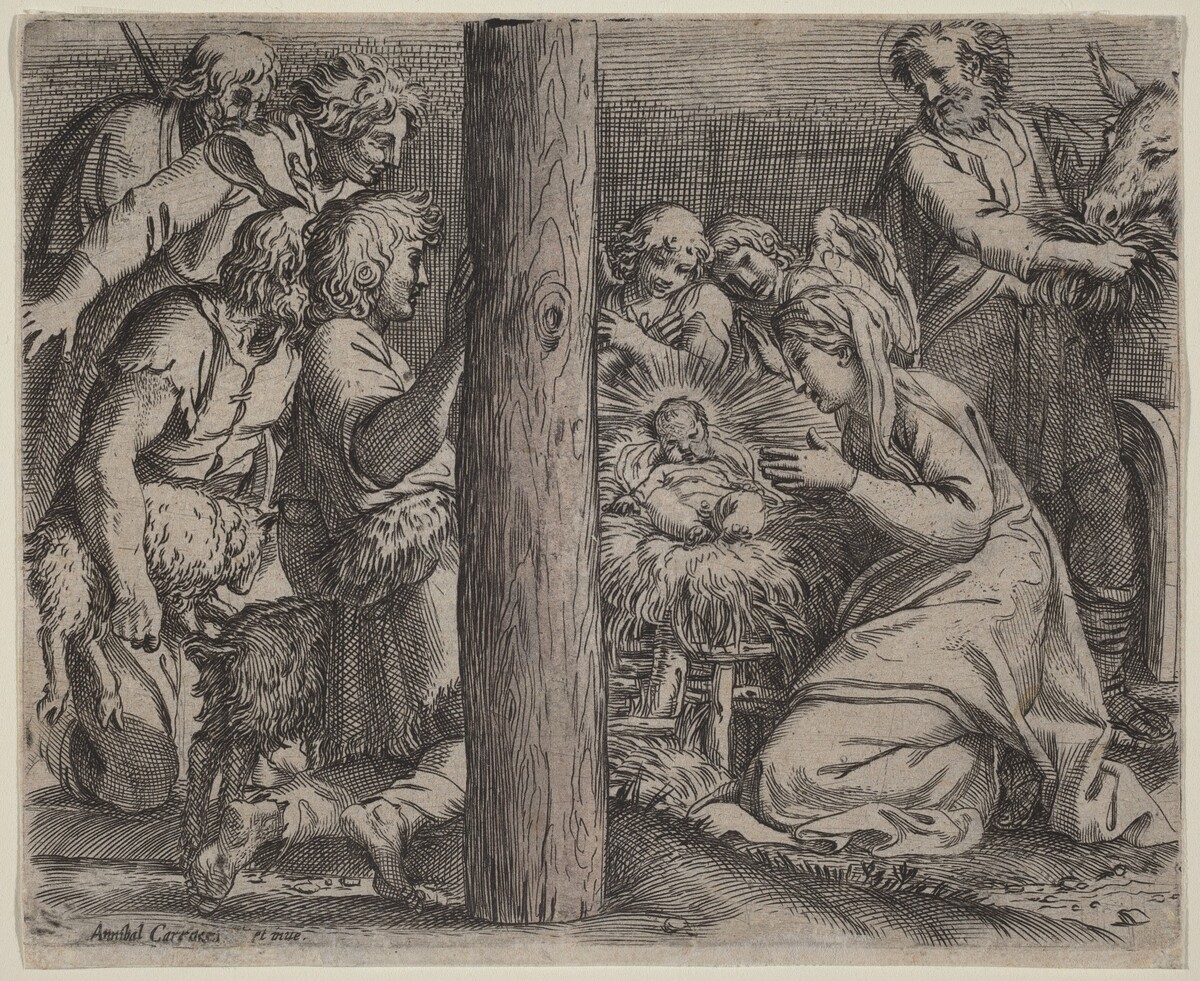 The Adoration of the Shepherds by Annibale Carracci