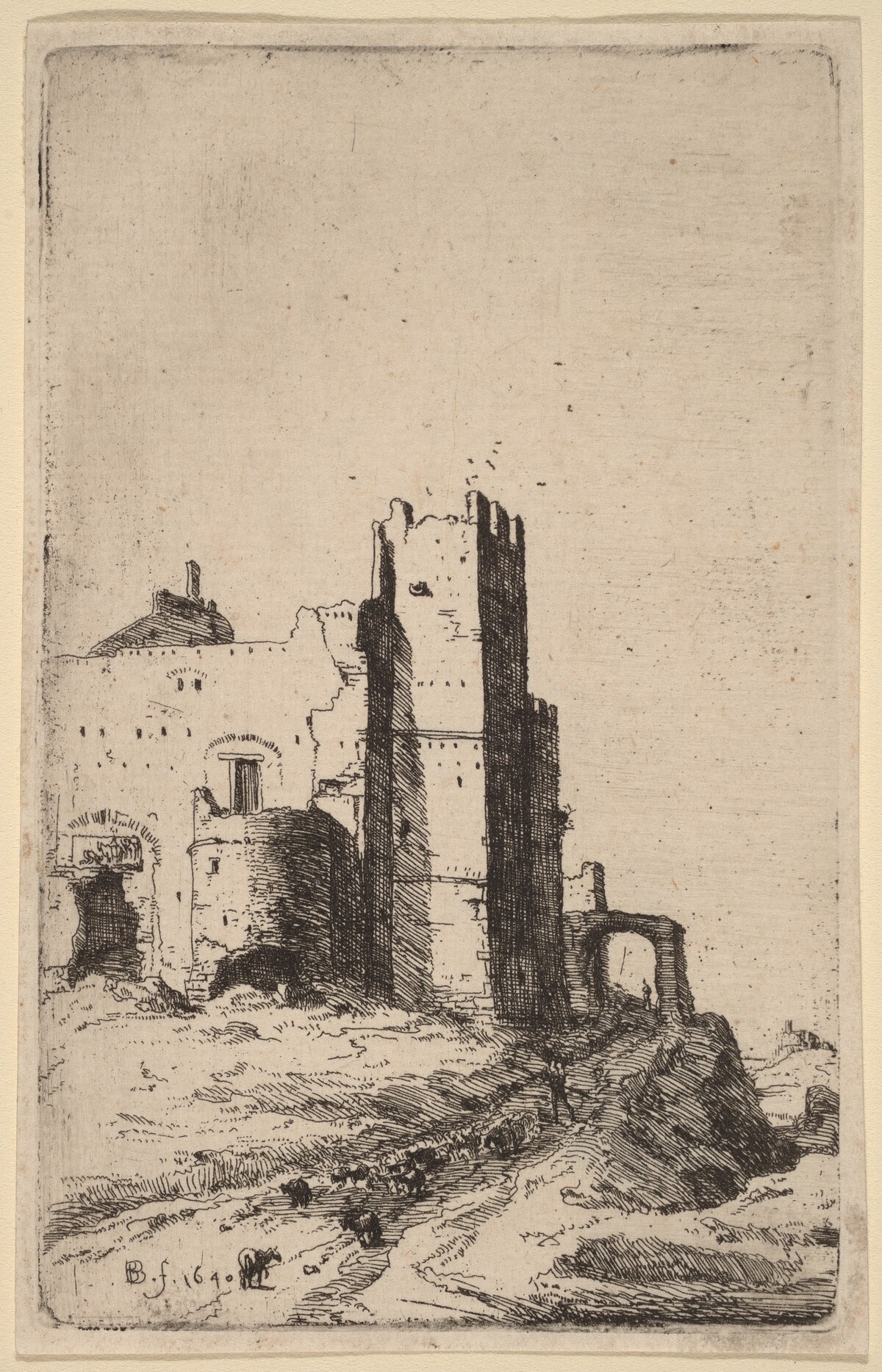 The Town of Leoni, near Frascati by Bartholomeus Breenbergh