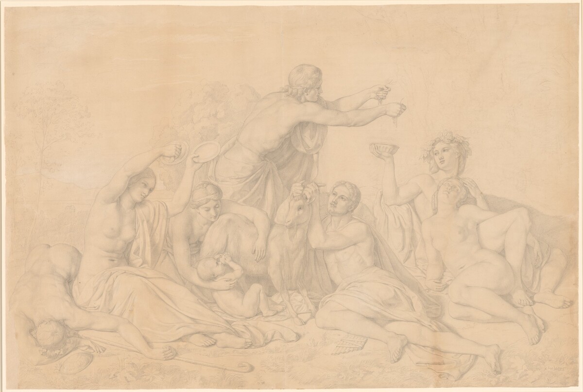 The Nursing of Jupiter by Attributed to Théodore Chassériau