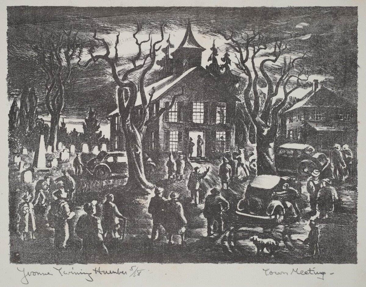 Town Meeting by Yvonne Twining Humber